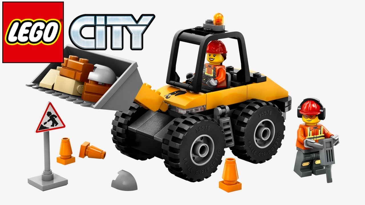 LEGO City Yellow Construction Wheel Loader 60450 - Speed Build Review | LEGO 60450