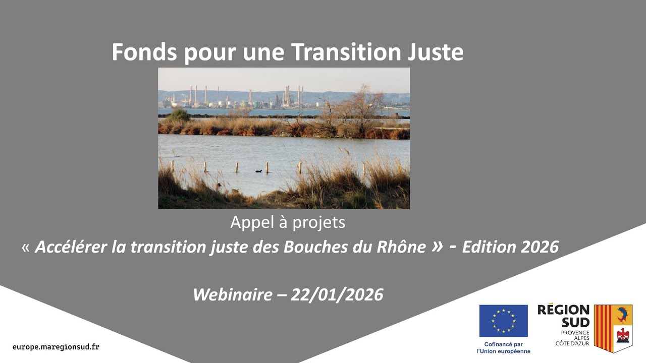 AAP FTJ n°4  Accélérer la transition juste des Bouches du Rhône Edition 2026