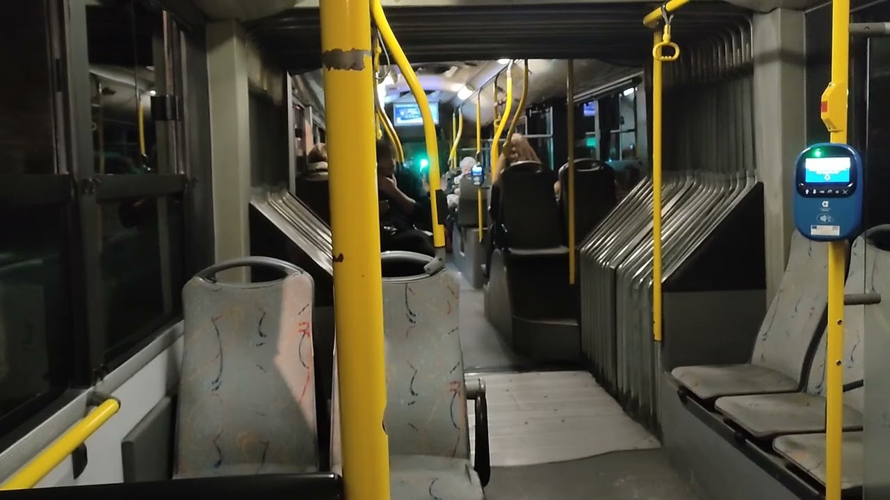 Athens bus night ride from Agios Ioannis to Plateia Glyfadas