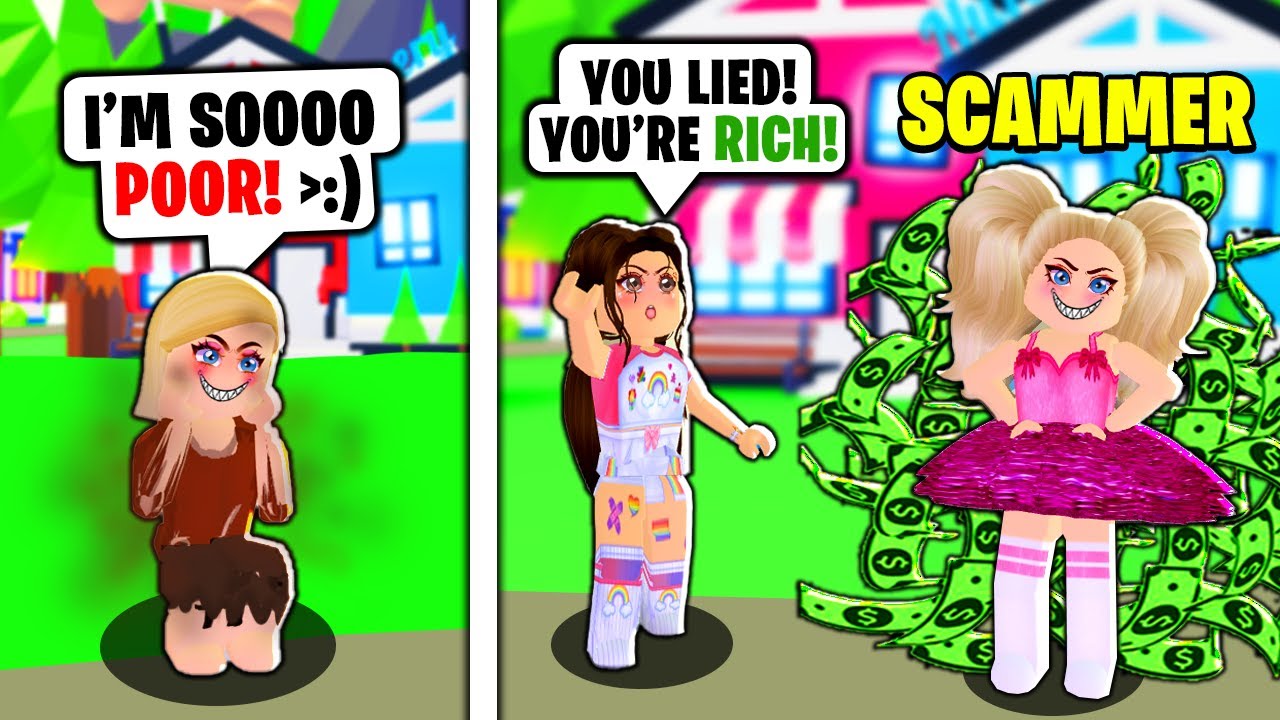 This Scammer was Pretending to be POOR... so we EXPOSED HER! (Roblox Adopt Me)