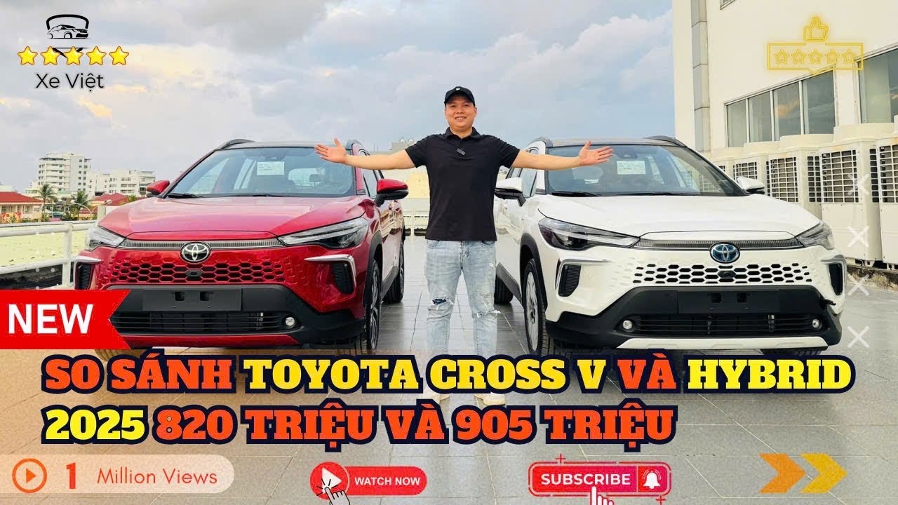 Toyota CROSS V 2025 vs Toyota CROSS HYBRID 2025 khác nhau thế nào ? 