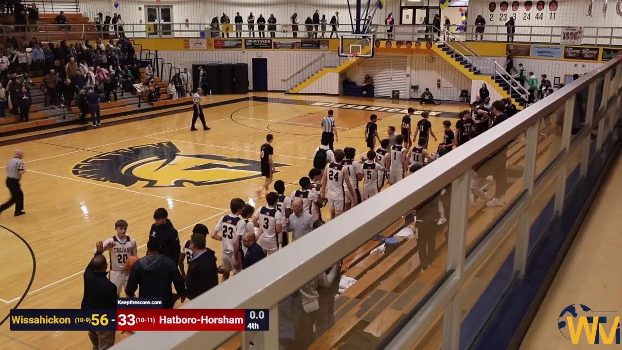 Wissahickon vs. Hatboro Horsham Boys Varsity Basketball/Senior Night/Nico 1k #buildthestatue
