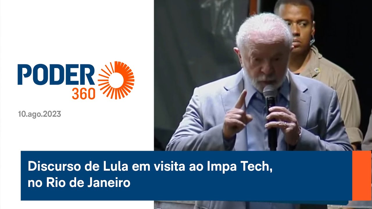 Discurso de Lula em visita ao Impa Tech, no Rio de Janeiro