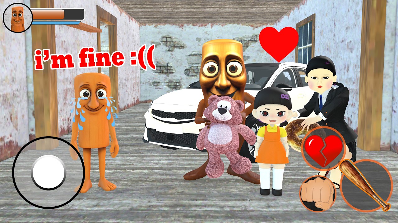 Playing as Tung Tung Sahur Kid and the Story of Being Abandoned in Granny House - Funny Animation