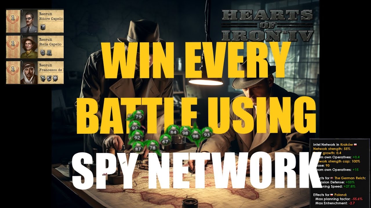 HOI4 Guide - 3 Things you didn't know about Spy Network