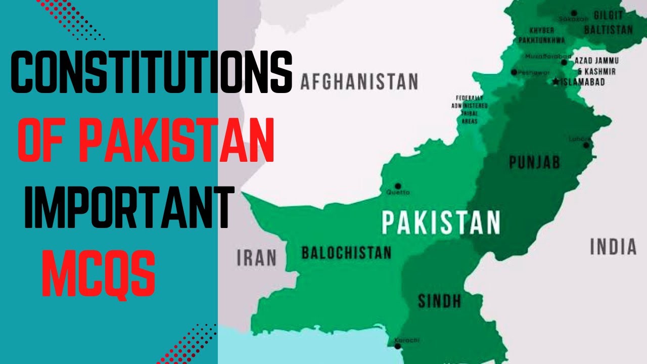 Constitutions Of Pakistan | Important Mcqs For Competitive Exams | PPSC | FPSC.
