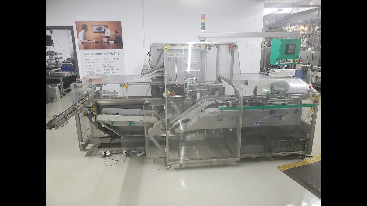 Marchesini Horizontal Cartoner Model MA155 with Guk Leaflet Feeder