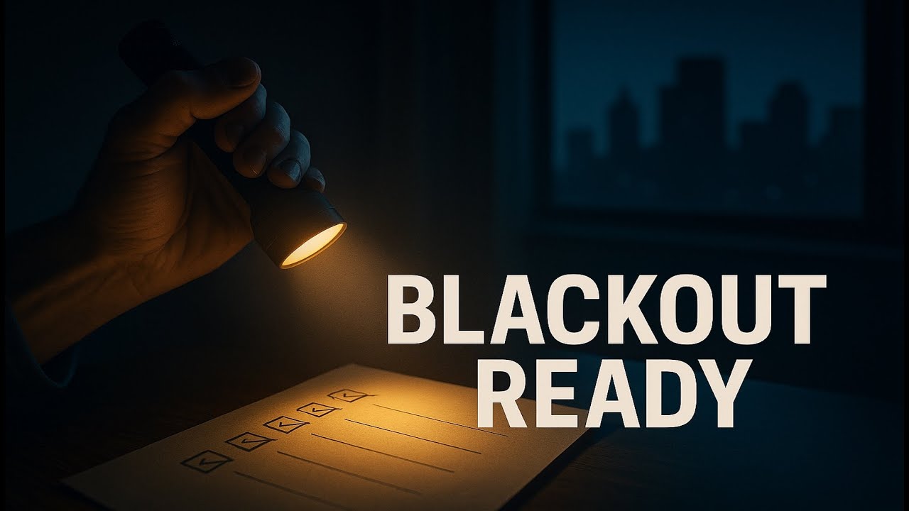 Emergency Preparedness - Blackout Checklist for Power Outage Survival