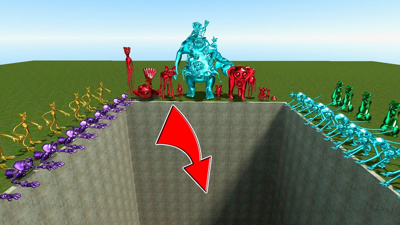 TURNED ALL THE POPPY PLAYTIME CHAPTER 3 CHARACTERS INTO JEWELS in Gmod !