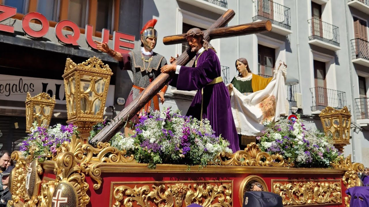 Cofradia La Verónica presenta nuevo paso en Zaragoza - Jueves Santo 2023