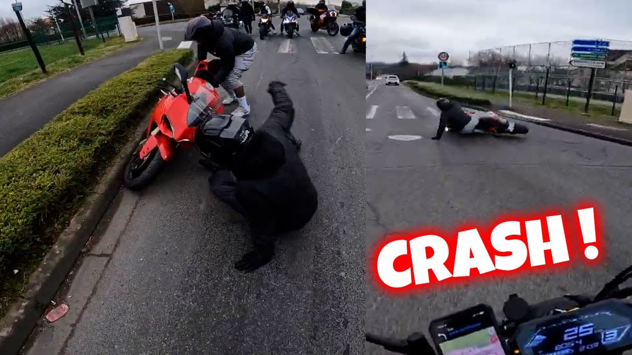 UN JEUNE MOTARD SE CRASH VIOLEMMENT !😱 (Compilation 2024 )