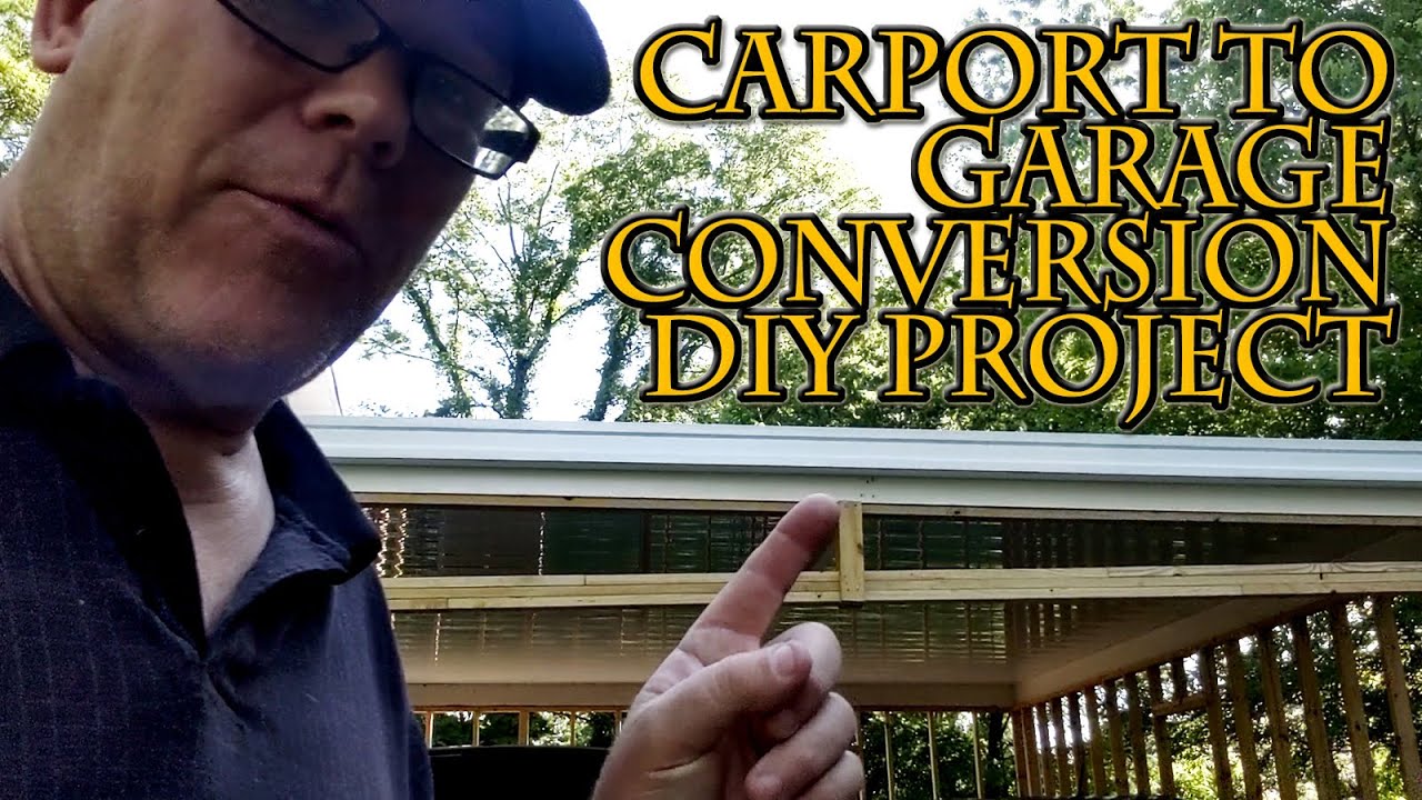 Tour of my Carport to Garage Conversion Project! #diy