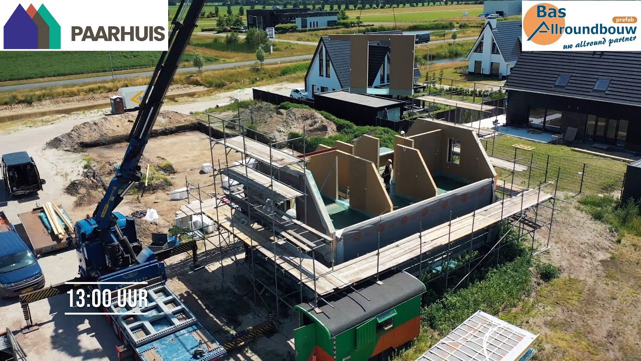Prefab houtskeletbouw Paarhuis & Bas Allroundbouw