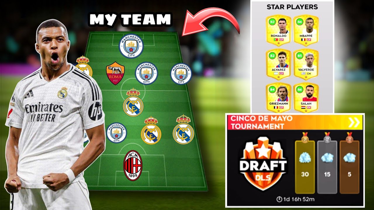 DLS 25 | DREAM DRAFT 🤩 | ТУРНИР CINCO DE MAYO | Hamood Gamerx