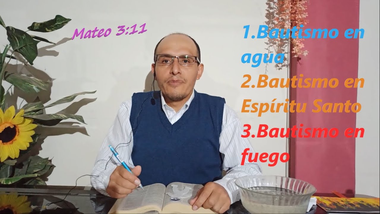 Tres tipos de bautismo. Mateo 3:11 || Pasajes Difíciles de la Biblia.