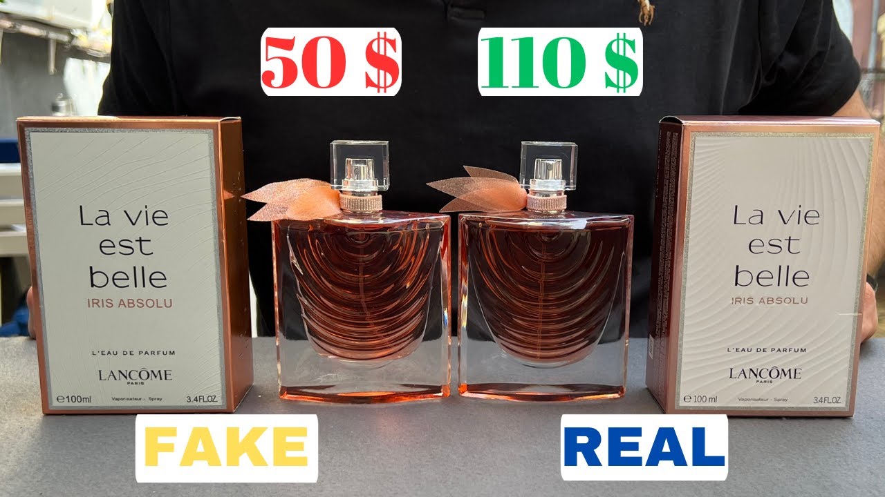 Fake vs Real Lancôme La Vie Est Belle Iris Absolu Perfume