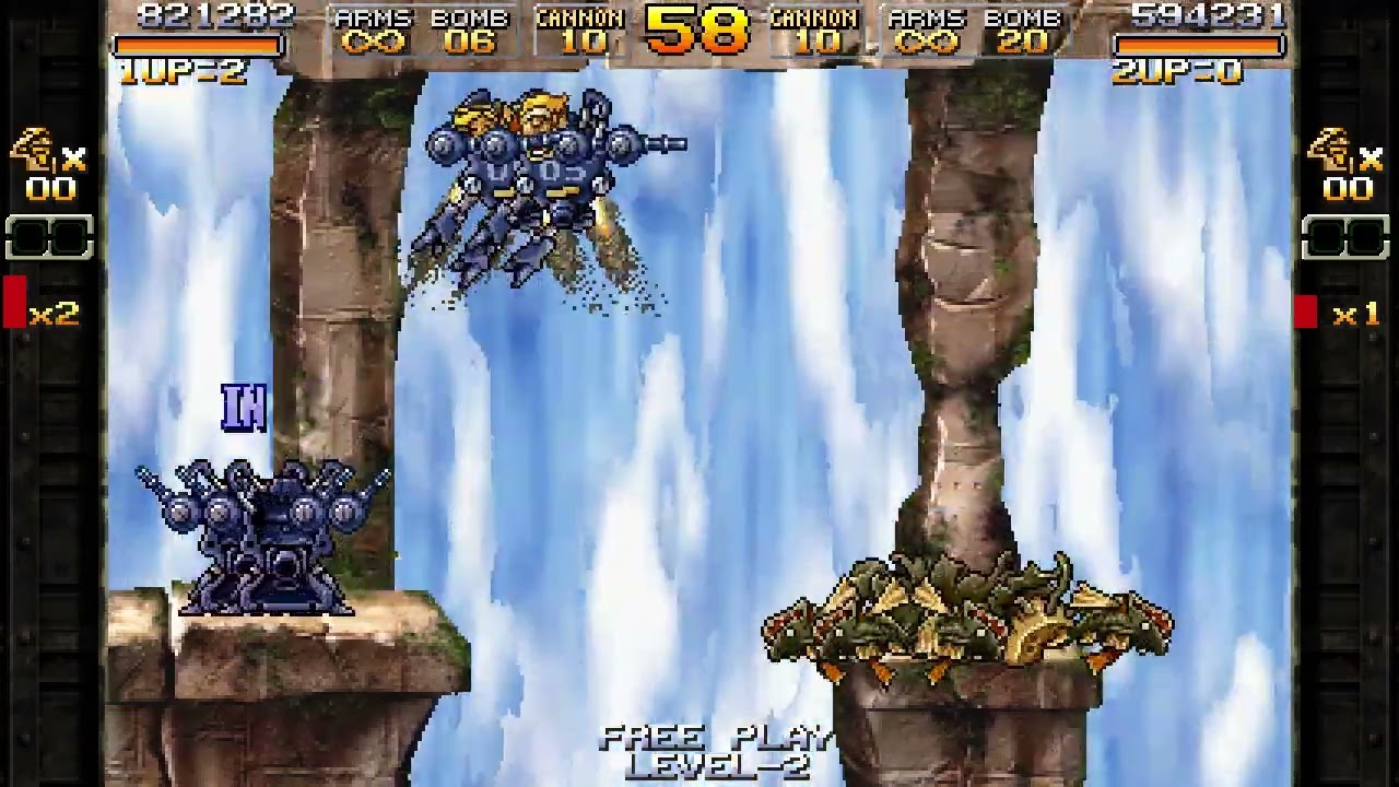 Metal Slug SB Fanthology v0.8 : Metal Slug Tour (Two Player) - Metal Slug XX Mission 4 (Easy Mode)
