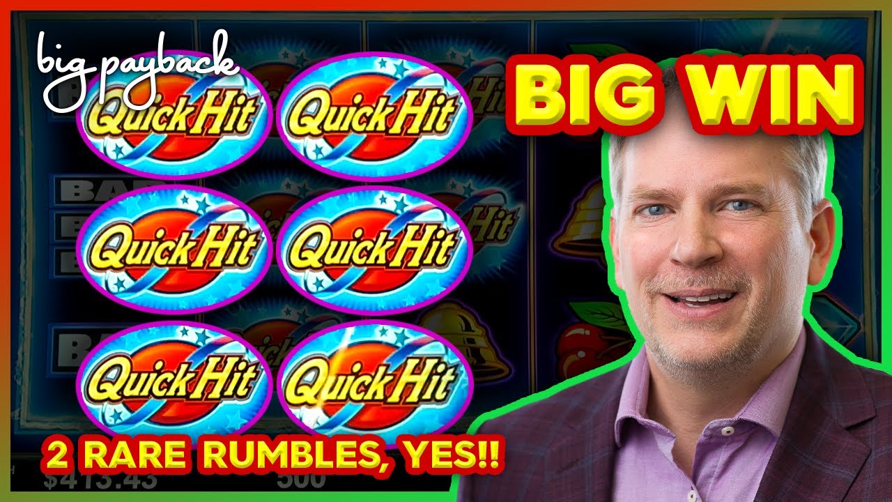 Quick Hits + 2 Rare Rumble Bonuses = BIG WIN! Quick Hit Blitz Slots!