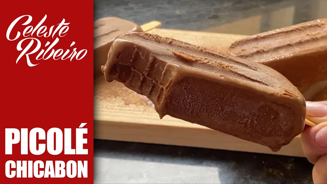 Picolé CHICABON caseiro de chocolate (FICA IDÊNTICO)