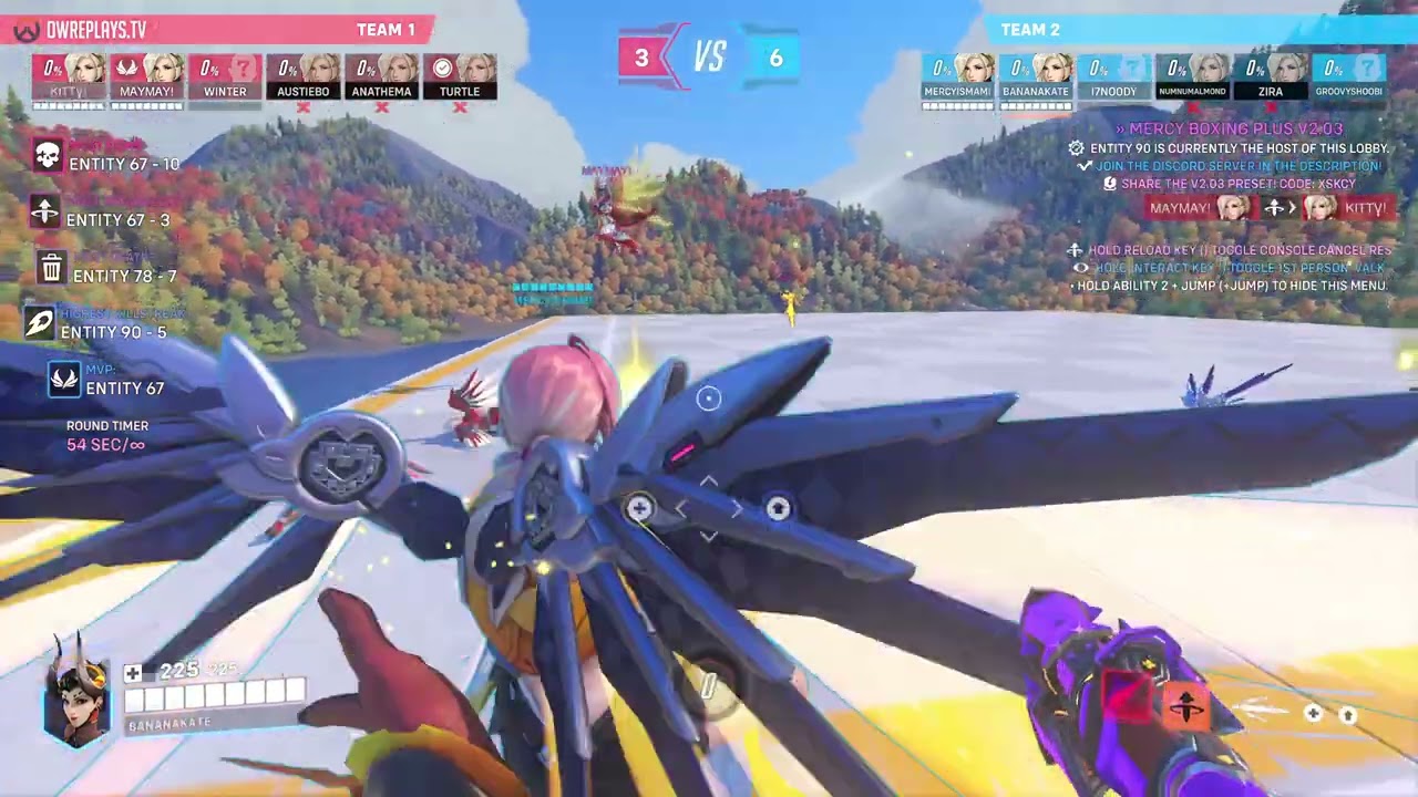 mercy boxing by BANANAKATE — Overwatch 2 Replay RZP10X