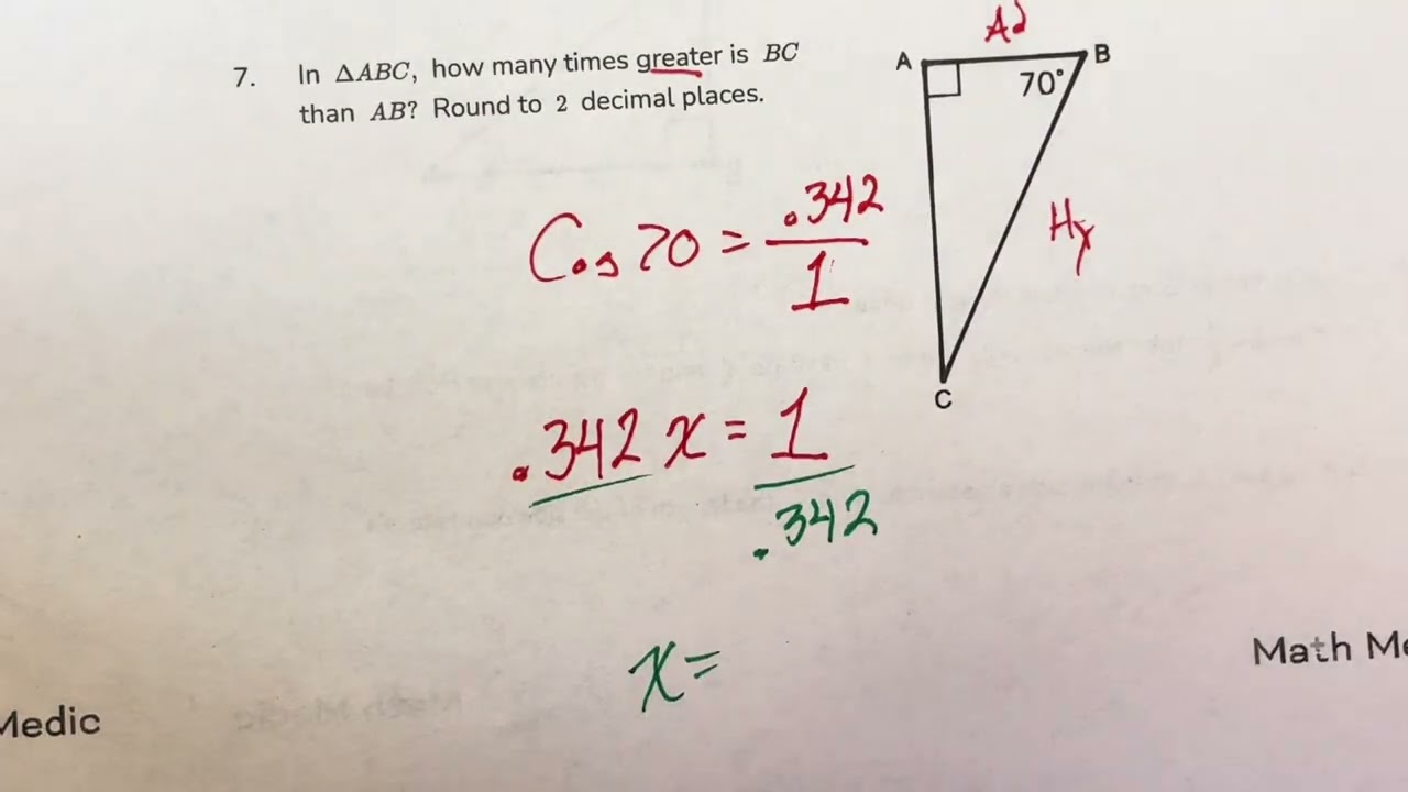 U4 L1 Math Medic - Right Triangle Trig Part 2