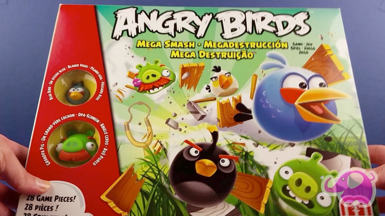 PLAYING 3 ANGRY BIRDS PIECES MEGA SMASH GAME!!!