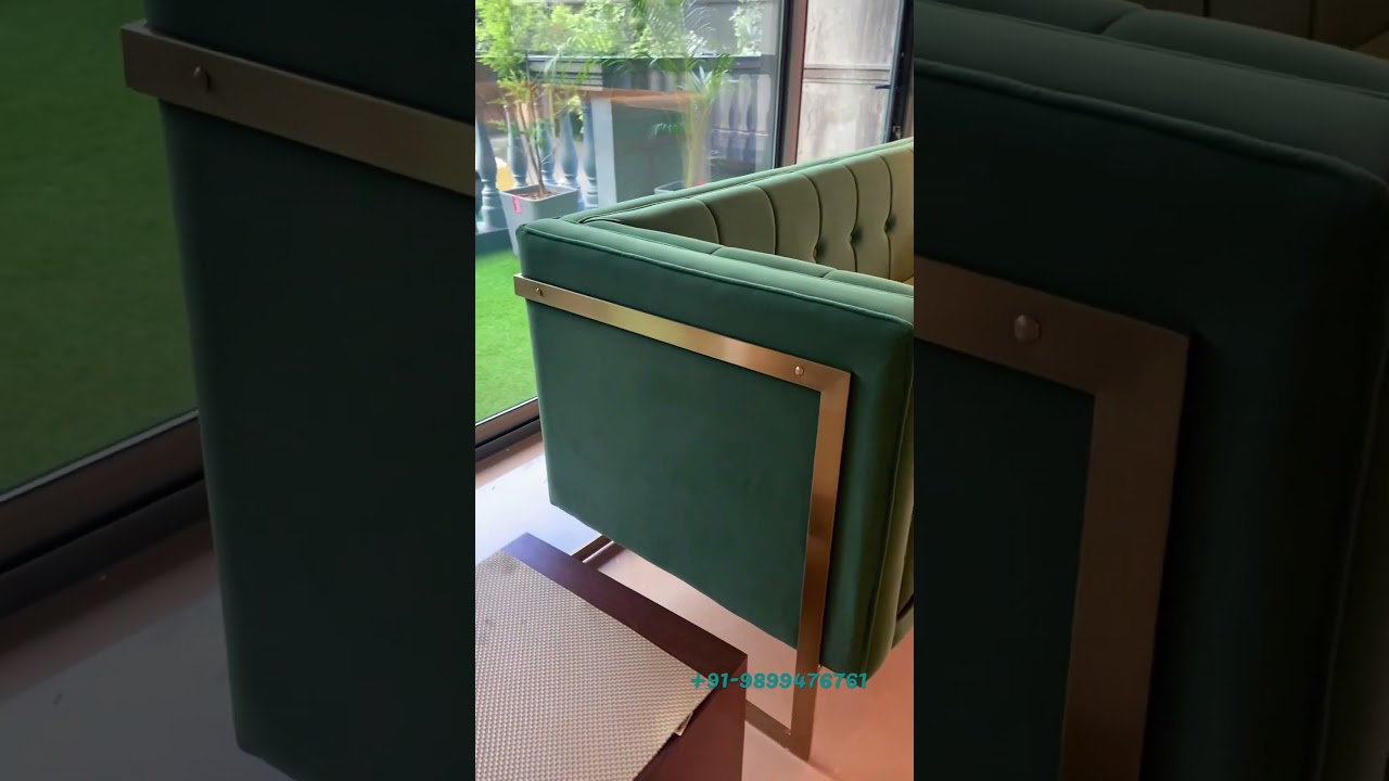 Metal frame couch for living area, contact us for custom made luxury furniture:- 9899476761