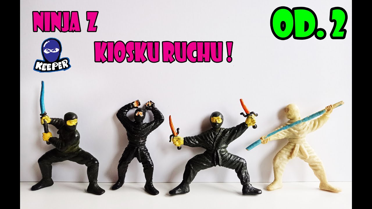 Retro Keeper # 2 - Ninja z Kiosku Ruchu! (Ninja rubber figures from 90's)