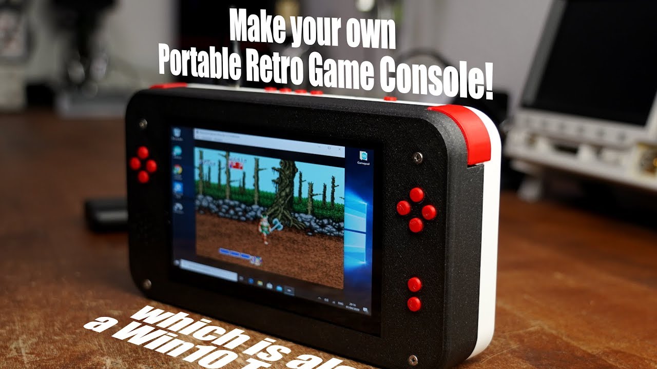 Make your own Portable Retro Game Console!......which is also a Win10 Tablet!