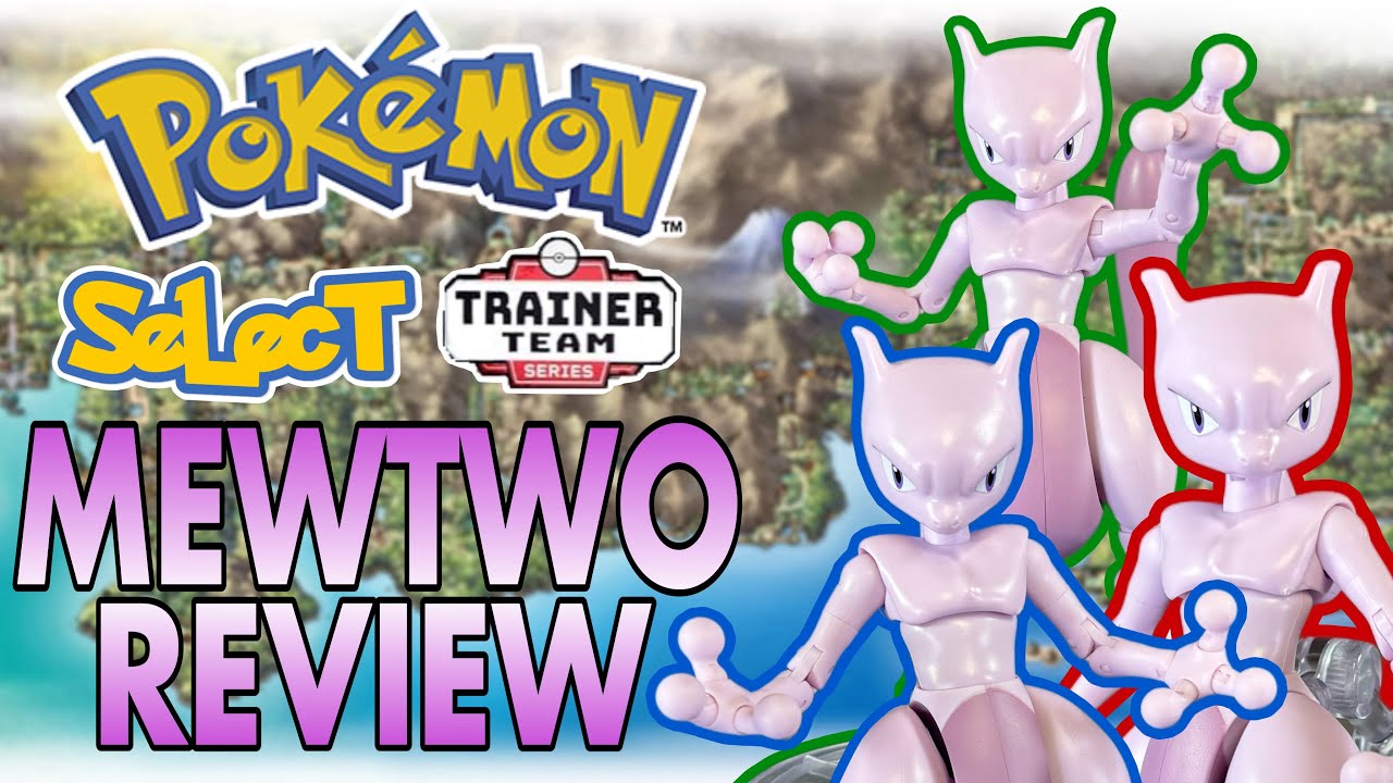 Pokémon Select Trainer Team Series MEWTWO Action Figure Review | Jazwares