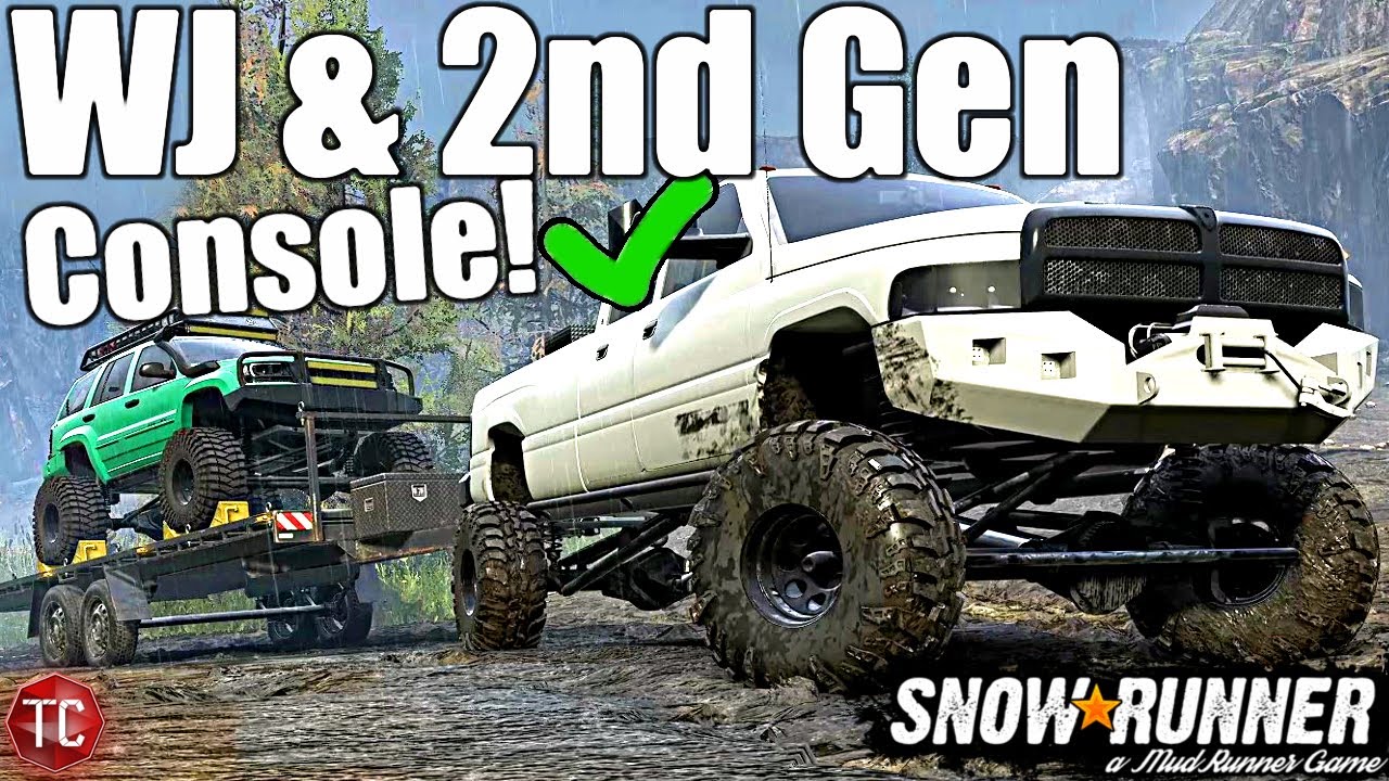SnowRunner: Jeep WJ & 2nd Gen Ram 3500 CONSOLE MODS RELEASE!