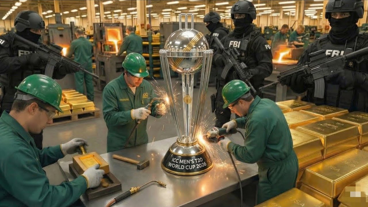 Inside the Gold Factory – (Full Process) Casting the $20M T20 World Cup Trophy 2026