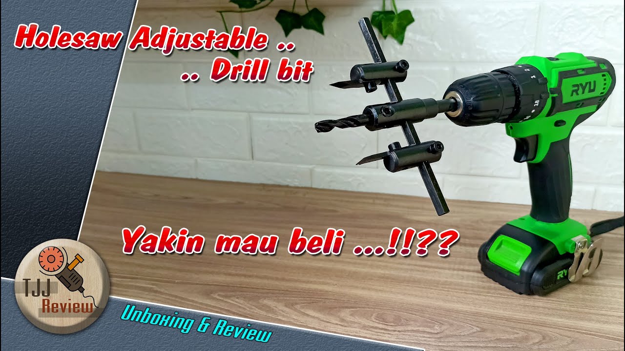 Yakin nih mau pakai mata bor model begini? review adjustable holesaw drill bit