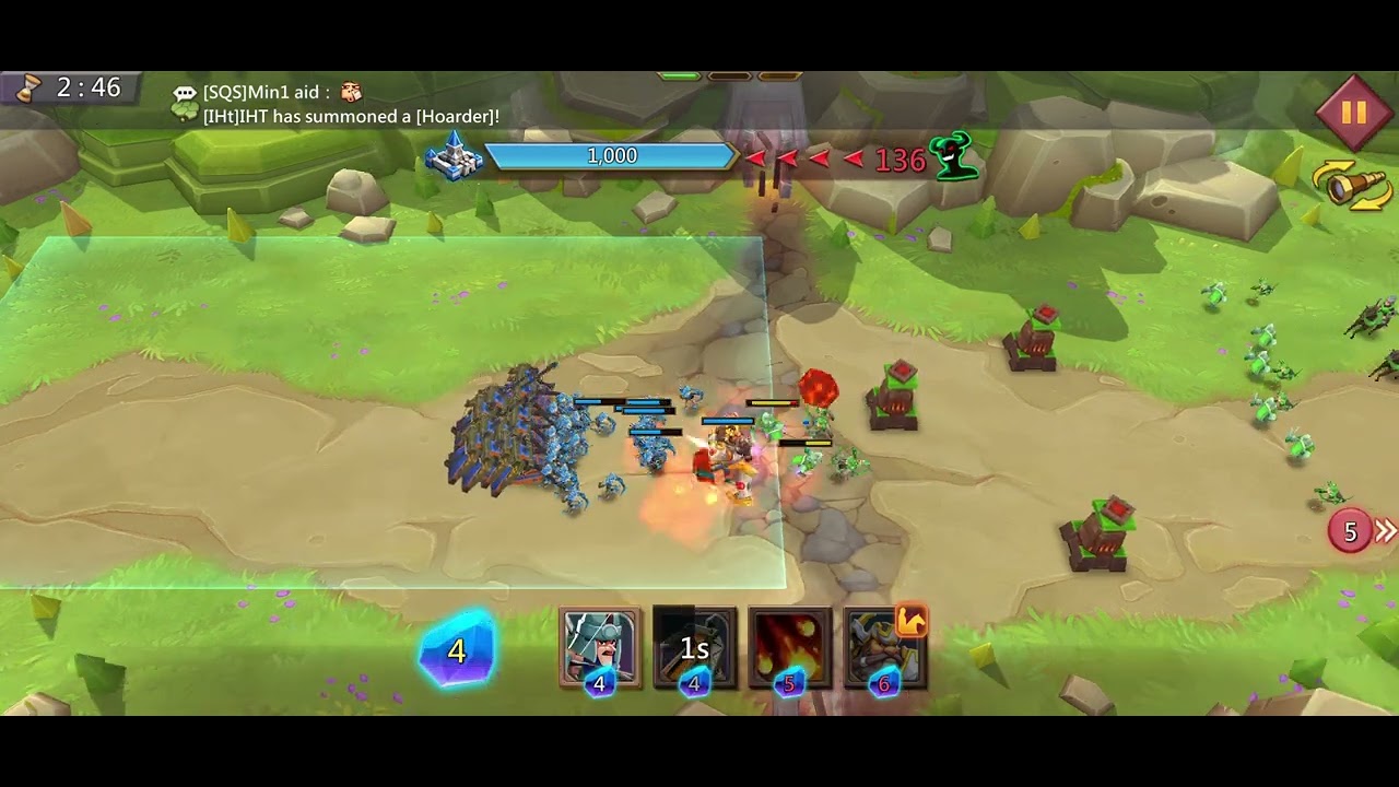 [Lords Mobile] Vergeway Chapter 1 Stage 14 win by defeating all enemies 