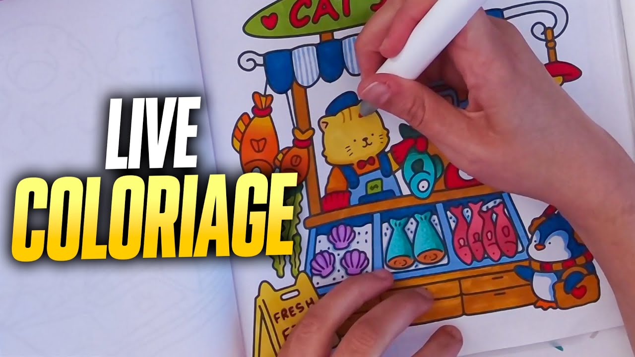 LE CONTENU LE PLUS RELAXANT ! LIVE COLORIAGE