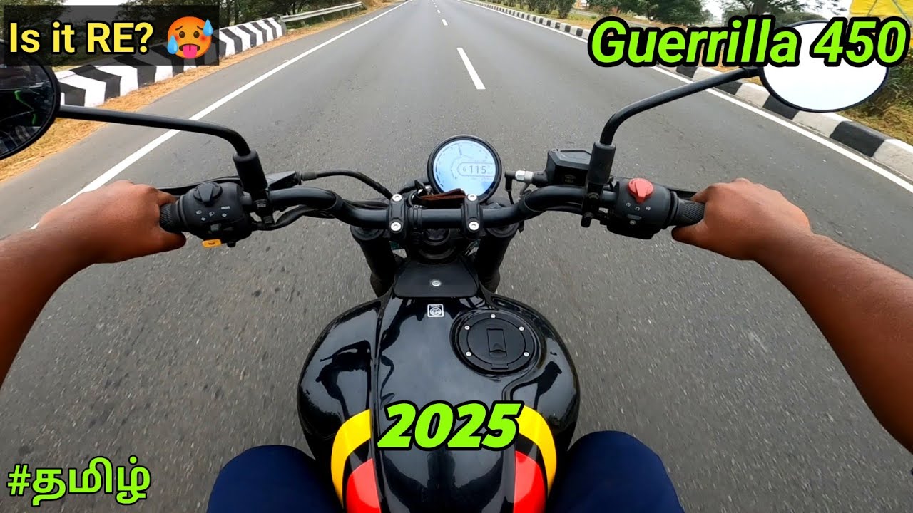 New Guerrilla 450 🦍|Royal Enfield|New 2025 model|Test ride review|same himalayan engine🔥|in tamil.