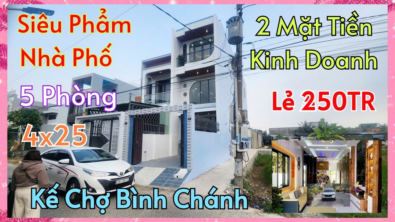 Giảm Hết Giá_Bán Gấp Nhà 2 Mặt Tiền Kinh Doanh Lẻ 350 Triệu 4x25 5 Phòng Ngũ + Phòng Thờ BÌNH CHÁNH.