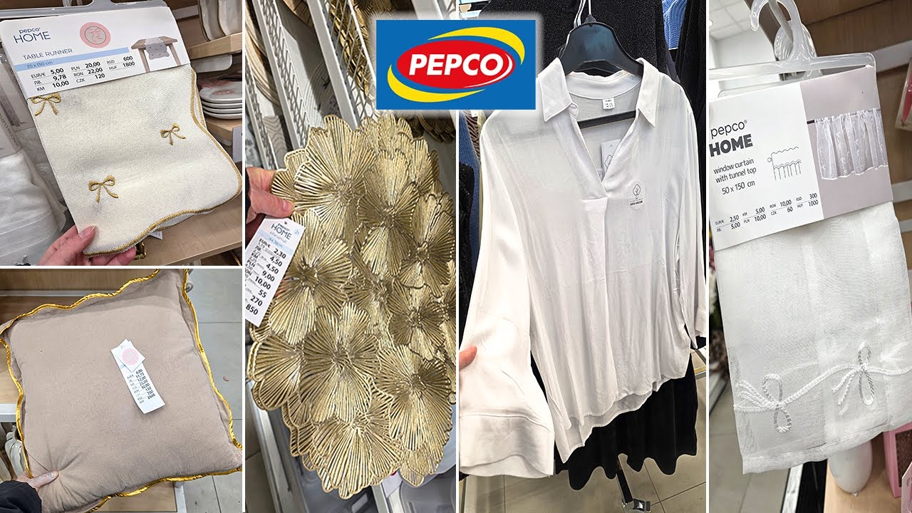 PEPCO ELEGANCKA NOWA KOLEKCJA💖 NOWE FIRANY 10 ZŁ😱❗ OBRUSY PODUCHY ZŁOTE PODKŁADKI HIT💖