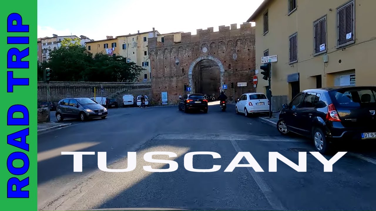 ROAD TRIP TUSCANY ITALY │from Siena to Lucignano 4K │Scenic Drive