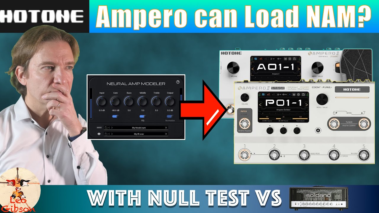 Hotone Ampero can now load NAM profiles: how does it perform (with NULL test)?
