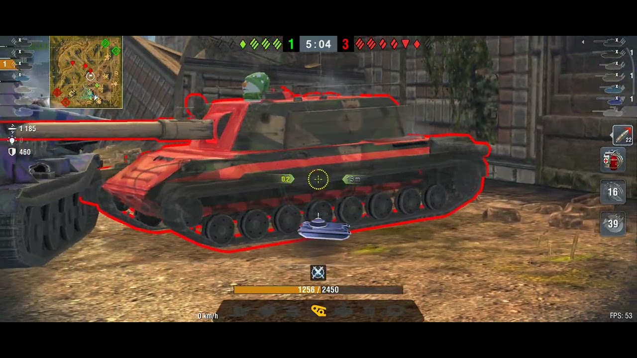 WoTB T10 Super Conqueror, map Mayan Ruins