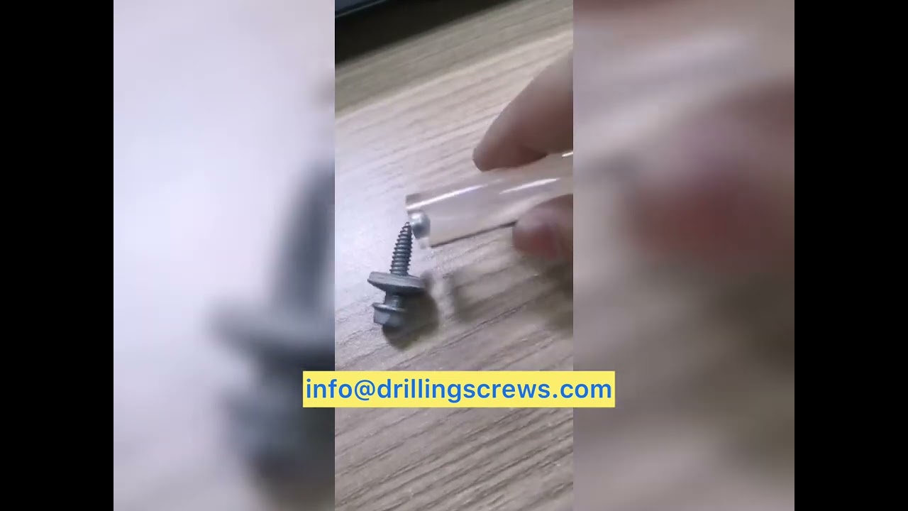 Bimetal sharp tip self-tapping screw with epdm washer