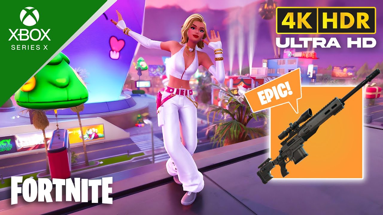 Fortnite (XBOX SERIES X) 4K 120FPS HDR Gameplay | Skin Cat Holloway