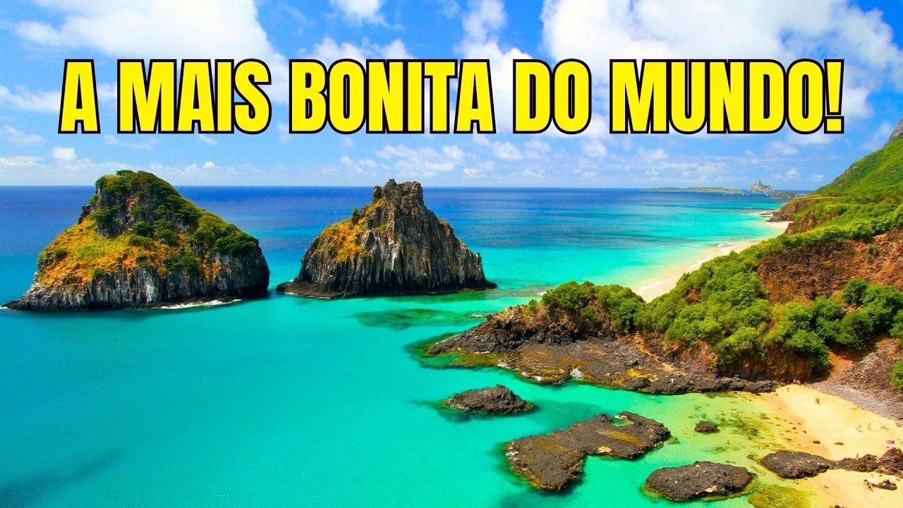 A PRAIA ELEITA A MAIS BONITA DO MUNDO 7 VEZES : PRAIA DO SANCHO, FERNANDO DE NORONHA