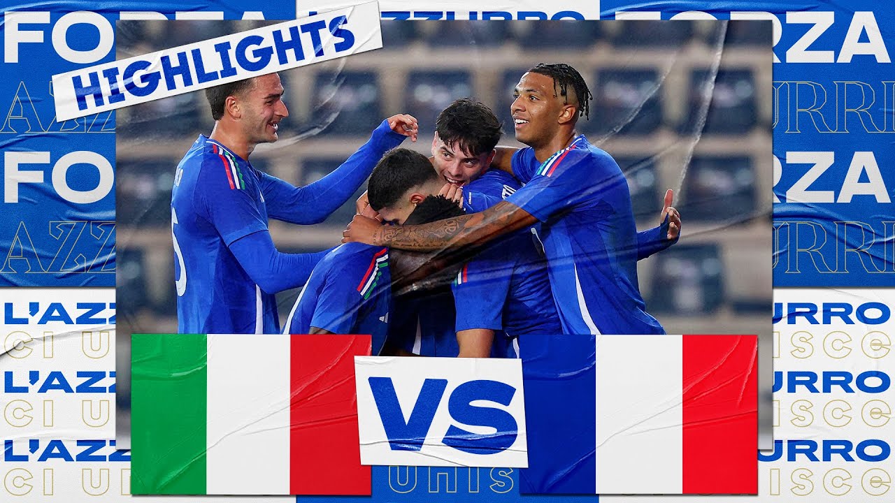 Highlights: Italia-Francia 2-2 | Under 21 | Amichevole