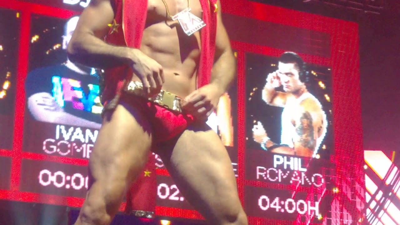 Circuit festival 19 August 2017 Main party Barcelona Gogo dancers boys