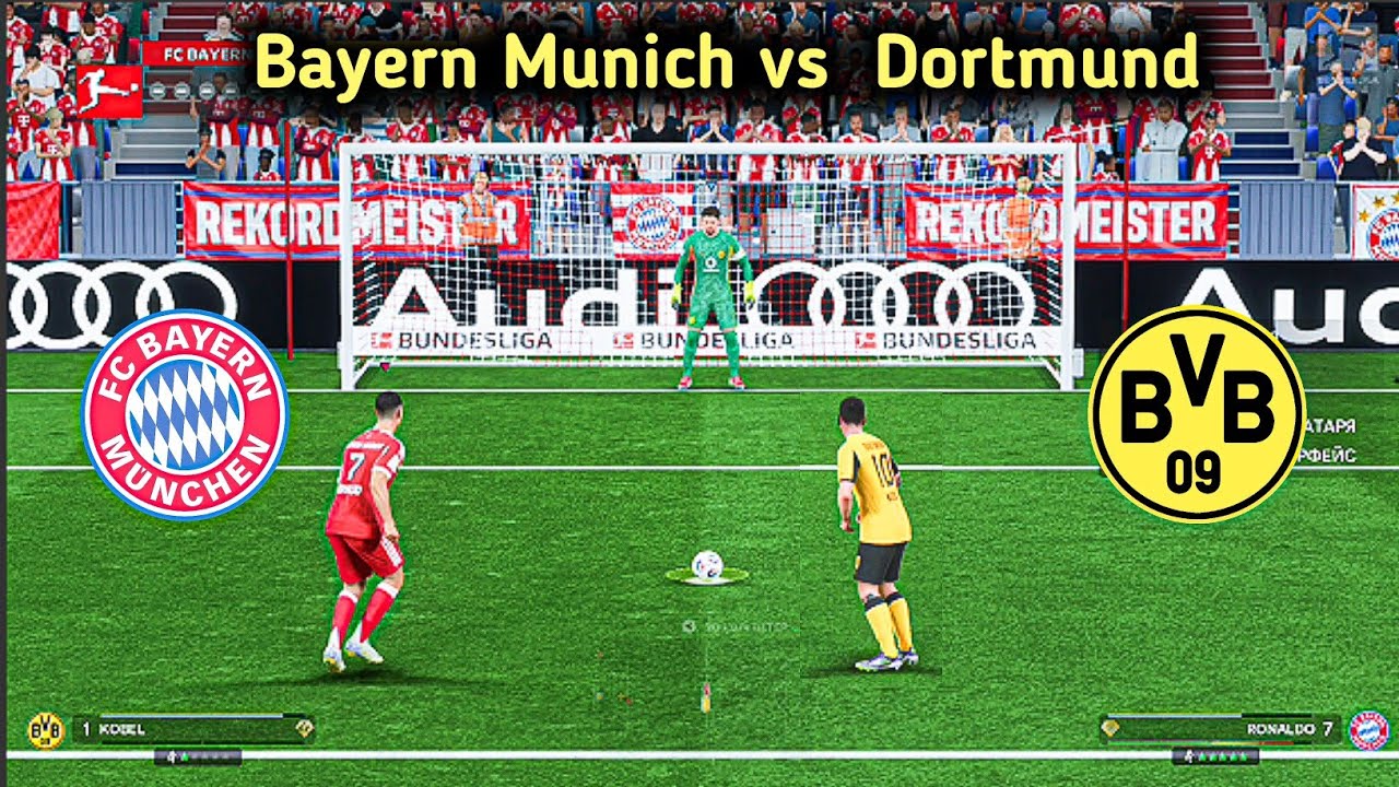 FC 26 Ronaldo Bayern Munich vs Messi Borussiya Dortmund Penalty shootout gameplay play station 5 