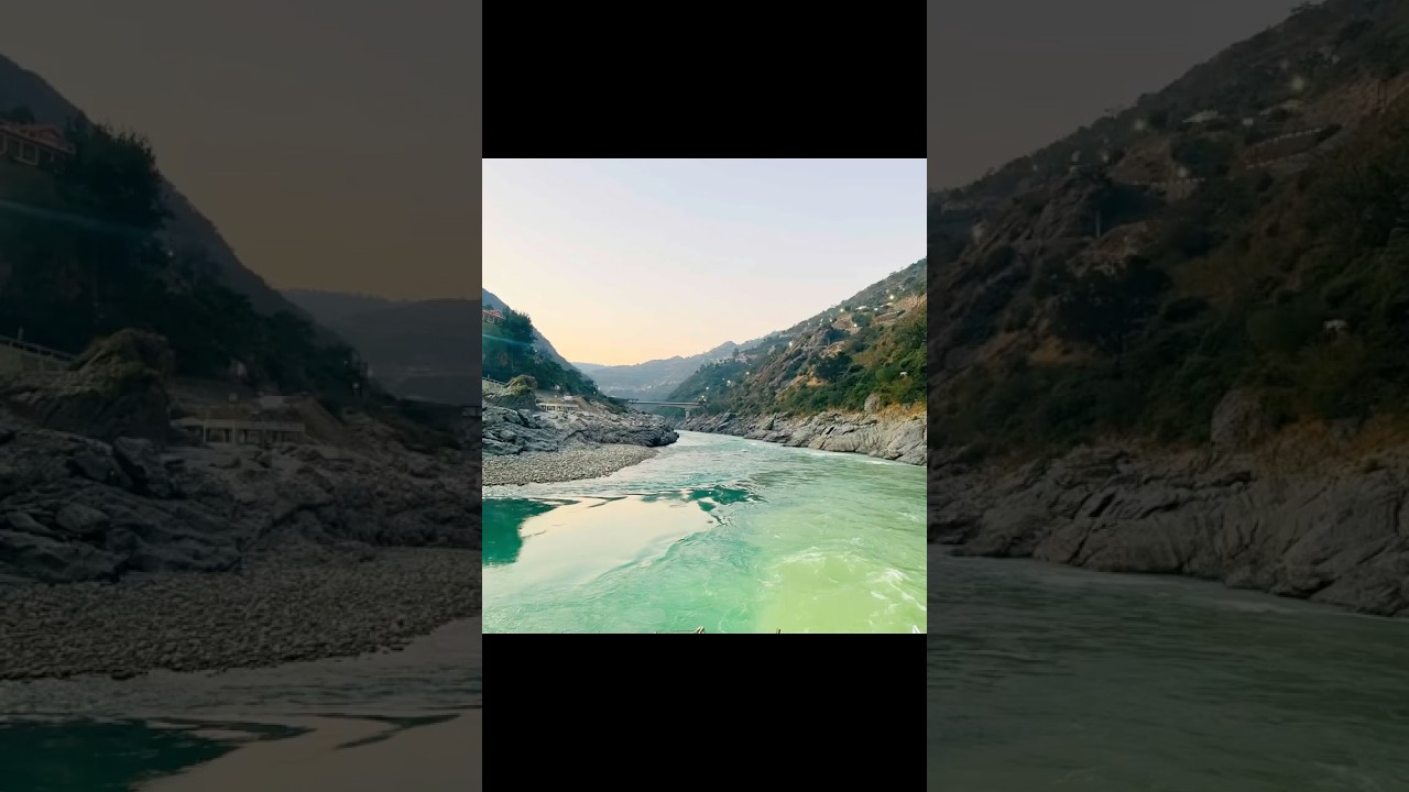 Beautiful sunrise at Devprayag #viral #trending #shorts #reels #video #travel #tourism #india #vlog