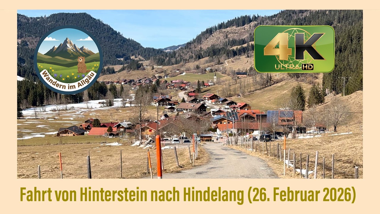 Fahrt von Hinterstein nach Hindelang (26. Februar 2026)
