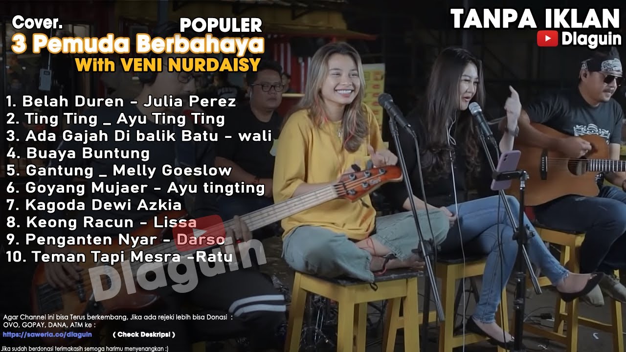 3 PEMUDA BERBAHAYA  Veni Nurdaisy | 3 pemuda berbahaya full album | Cover Lagu Terbaru | Lagu santai